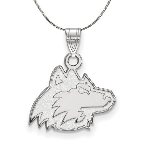 Sterling Silver Northern Illinois U. Small Necklace - 24 Inch - Picture 1 of 8